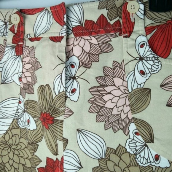 NWT Ann Taylor Loft floral Print Mini skirt pockets sz.6 - Picture 10 of 13